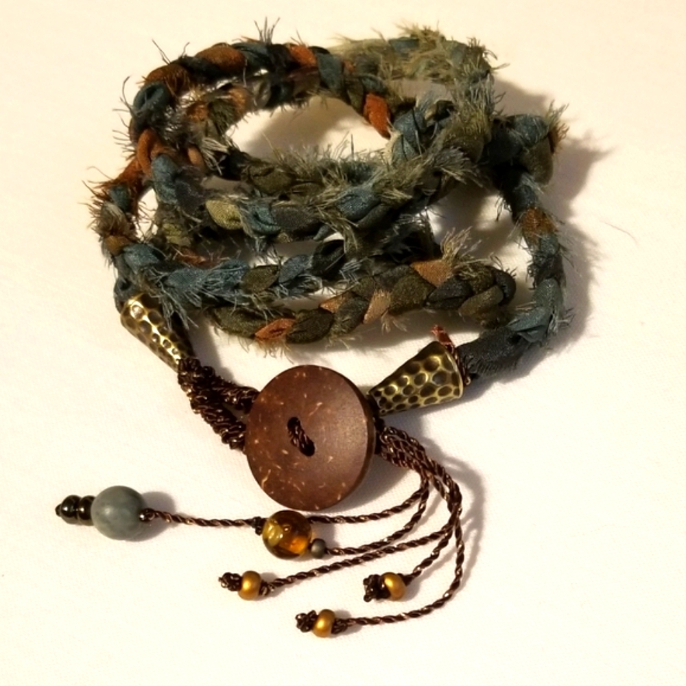 Hand Painted Silk Wrap Bracelets